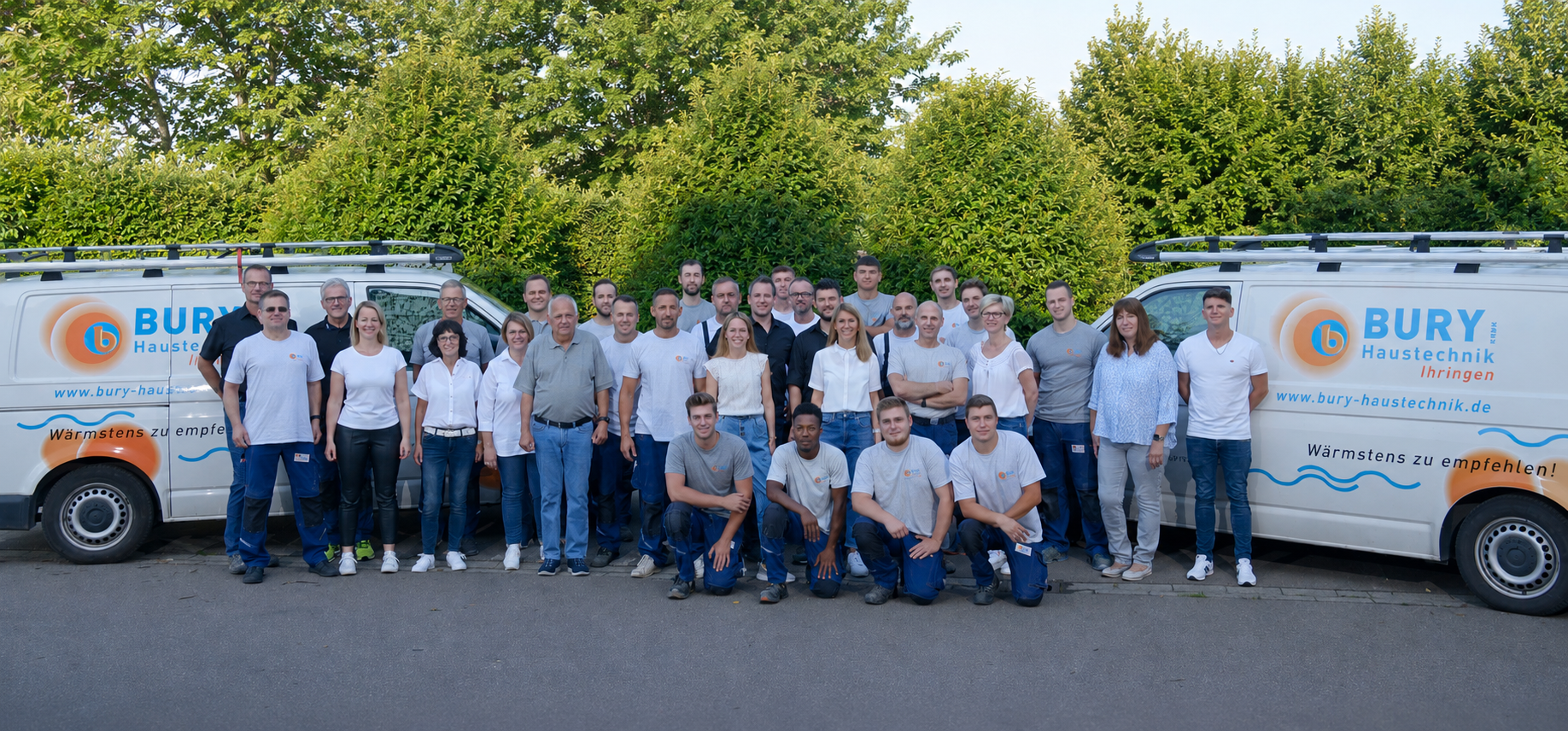 Bury Haustechnik Team bei der Arbeit