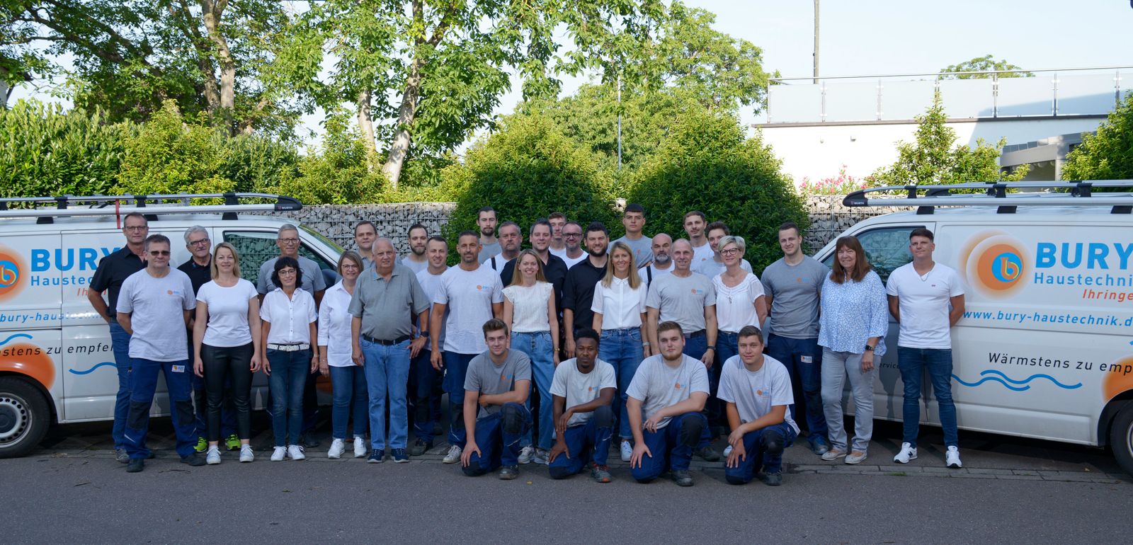 Bury Haustechnik Team bei der Arbeit